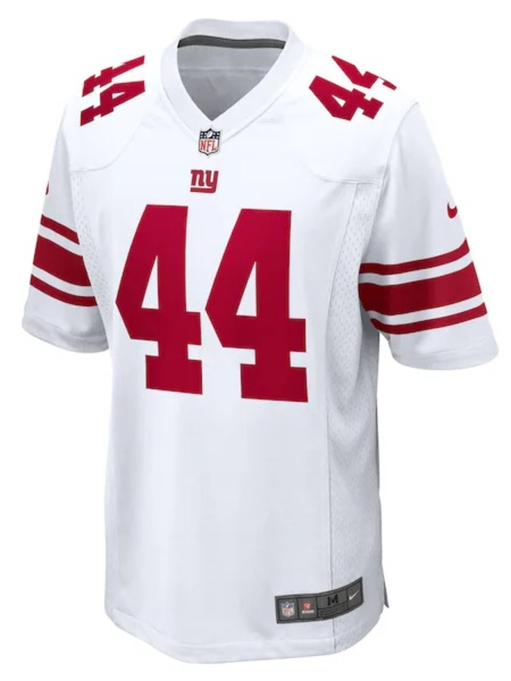 Nike NWT Players Men’s White & Red NFL Football Jersey #44, Size Medium